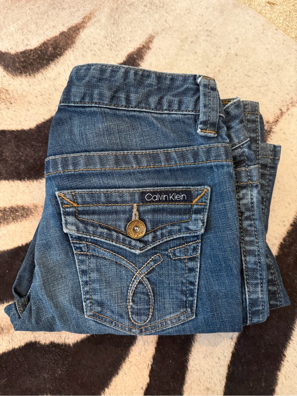 Calvin Klein Jeans Women's Boot Cut in Deep Blue